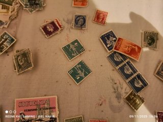 Lote de sellos antiguos: España, Italia, Canadá