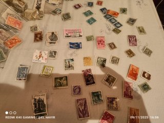 Lote de sellos antiguos: España, Italia, Canadá