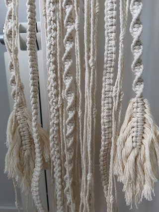 Atrapasueños de macramé beige