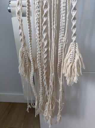 Atrapasueños de macramé beige