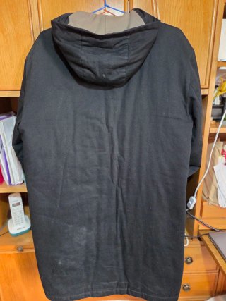 Chaquetón largo negro
