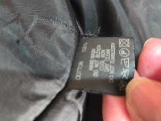 Chaquetón largo negro