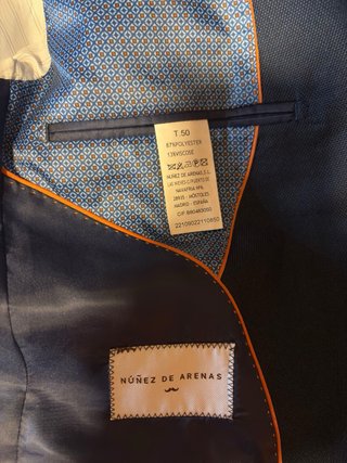 Traje azul marino Núñez de Arenas