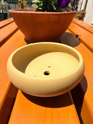 Maceta Bonsái Tokoname Artesanal 14cm x 5,8