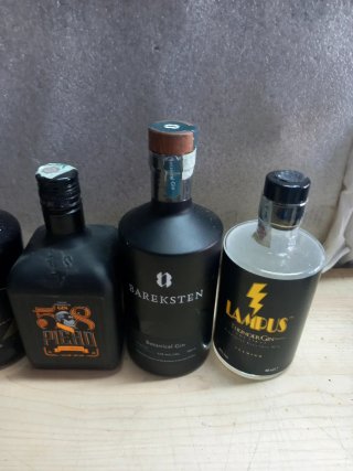 Bottiglie vuote di Gin miste
