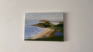 Cuadro al óleo Playa de Doniños