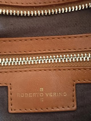 Borsa a spalla in pelle marrone chiaro