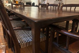 Precioso! Mesa/8 Sillas Artesanía Argentina