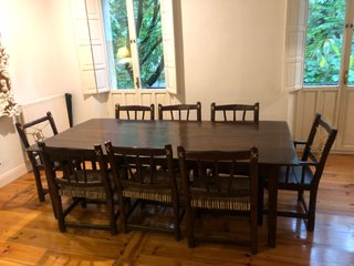 Precioso! Mesa/8 Sillas Artesanía Argentina