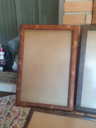 3 Marcos de Madera con Cristal medidas 44x30