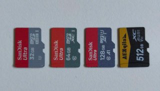 Tarjetas MicroSD SanDisk 32GB, 64GB, 128GB, 512GB