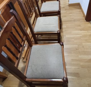 Mesa extensible + 3 sillas