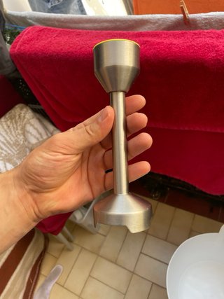 Batidora de mano con vaso