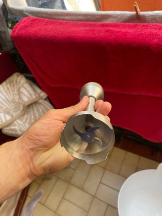 Batidora de mano con vaso