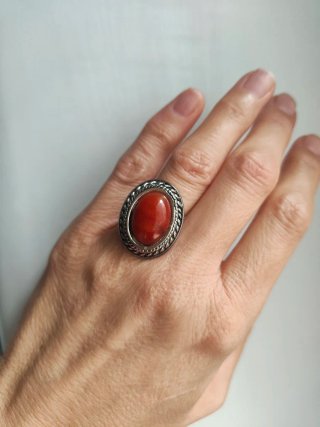 Anillo Cóctel Vintage de Cornalina