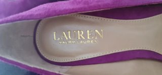 Zapatos de tacón Ralph Lauren ante morado