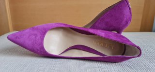 Zapatos de tacón Ralph Lauren ante morado