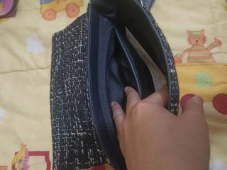 Bolso Mango tweed cadena dorada