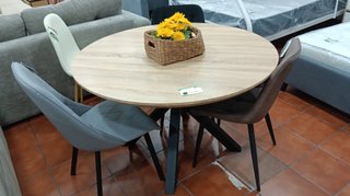 Mesa Comedor Madera Ovalada 120cm