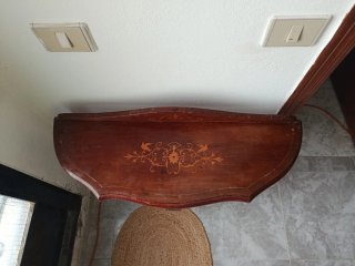 Consola recibidor madera tallada