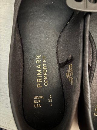 Manoletinas Primark Talla 35 Negras