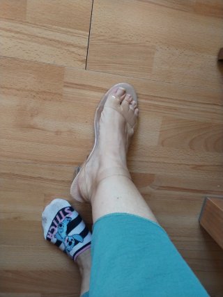 Sandalias Beige Transparentes