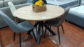Mesa redonda madera 120cm