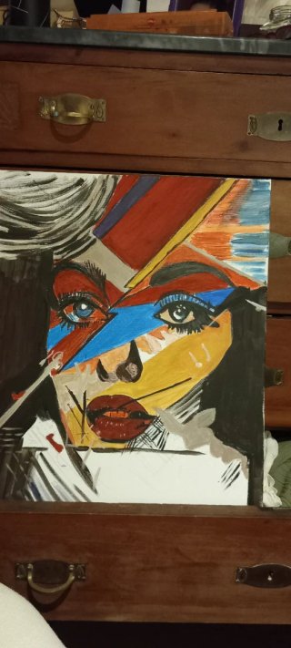 Quadro dipinto a mano tempera 50x40  spessore 3,5.