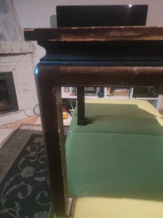 Mesa baja madera maciza estilo oriental