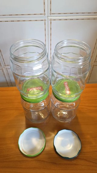 Set 4 Vasetti Vetro 600g