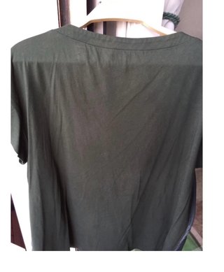 Camicia seta Weekend Max Mara verde scuro