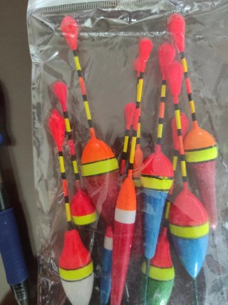 Pack 10 boyas pesca flotador
