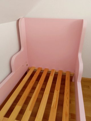 Cama infantil rosa Ikea Busunge