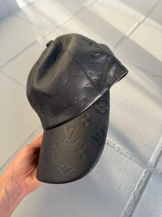 Gorra Louis Vuitton Monogram Negra Cuero