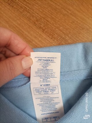 Polo celeste para hombre