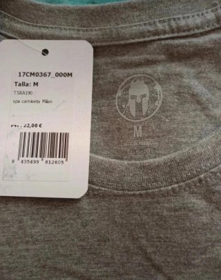 Camiseta Spartan Gris Talla M