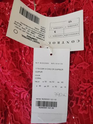Vestido de fiesta rojo