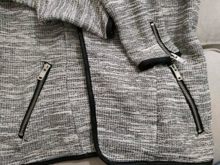 Blazer Jennifer Donna Bianco/Nero Zip Argento