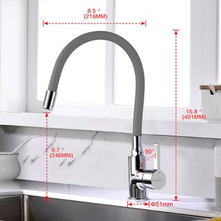 Rubinetto da cucina monocomando cromato GRIFEMA