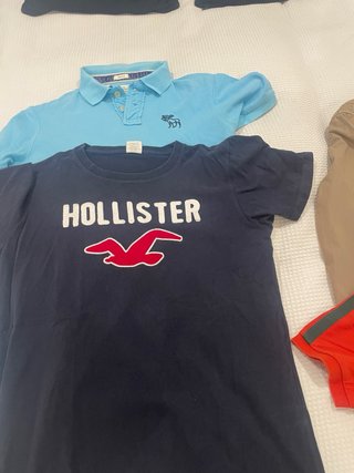 Varias prendas de diferentes marcas camisa,polos..