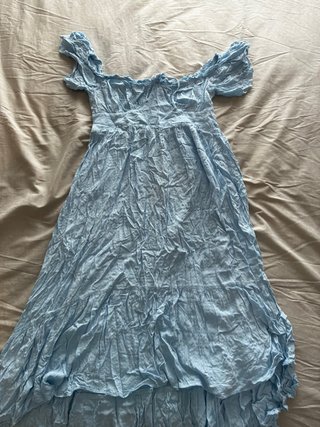 Vestido largo celeste