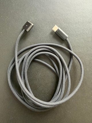 Cable USB-C a MagSafe 3 Trenzado Negro 2m