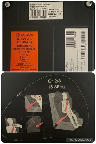 Silla coche Cybex Pallas M-FIX Grupo 1-2-3 / 9-36k