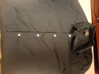 Camisa Slim Fit Zara Negra Talla S