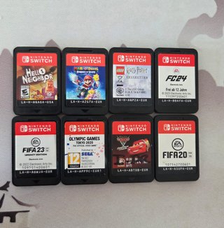 Pack 8 juegos sin caja para switch