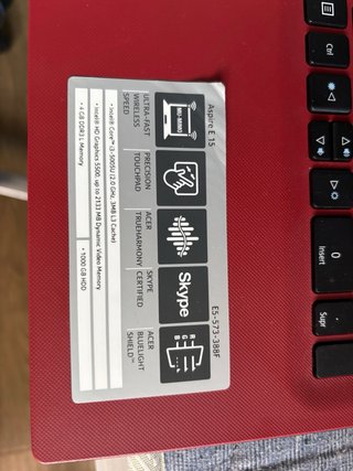 Portátil Acer Aspire E 15 Negro