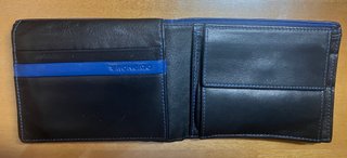 Portafoglio Roncato Uomo con Portamonete Nero,Blu