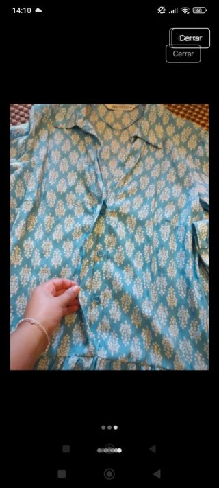 Vestido Zara azul talla m