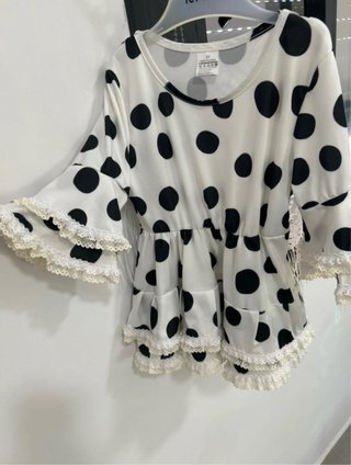 Vestido Flamenca Lunares de bebe de 18-24 meses.