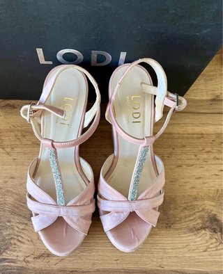 Sandalias Lodi Novia Tacon Plataforma